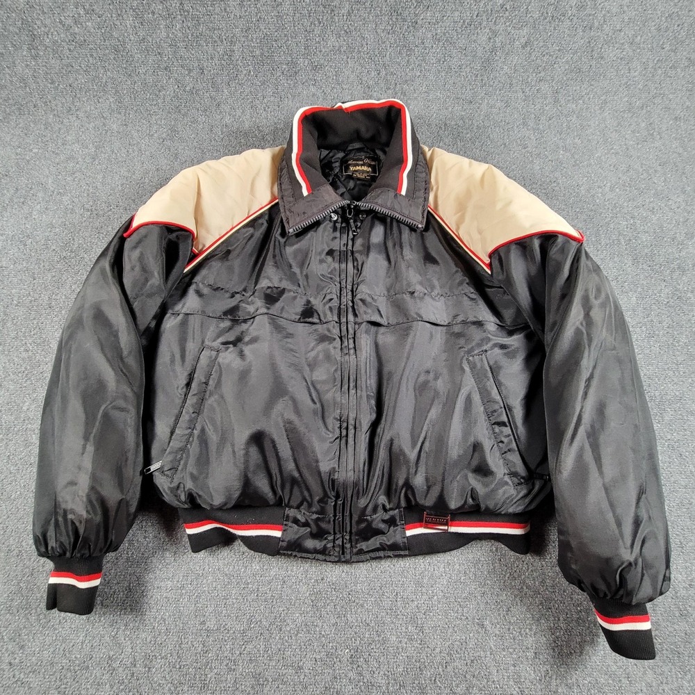 Vintage 1987 Yamaha FZR Motorcycle Racing Bomber Jacket Mens M Maxim Wear Koreaβ